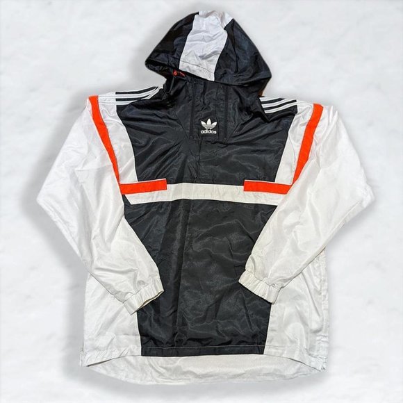 Adidas Originals BR8 Windbreaker Jacket Hoodie Pullover Reflective CZ6108 - Picture 1 of 3